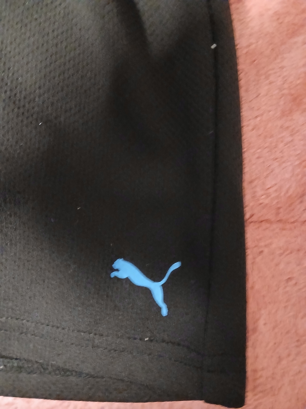 Puma Blue Logo Tank & Black Puma Shorts Set - Picture 3 of 10